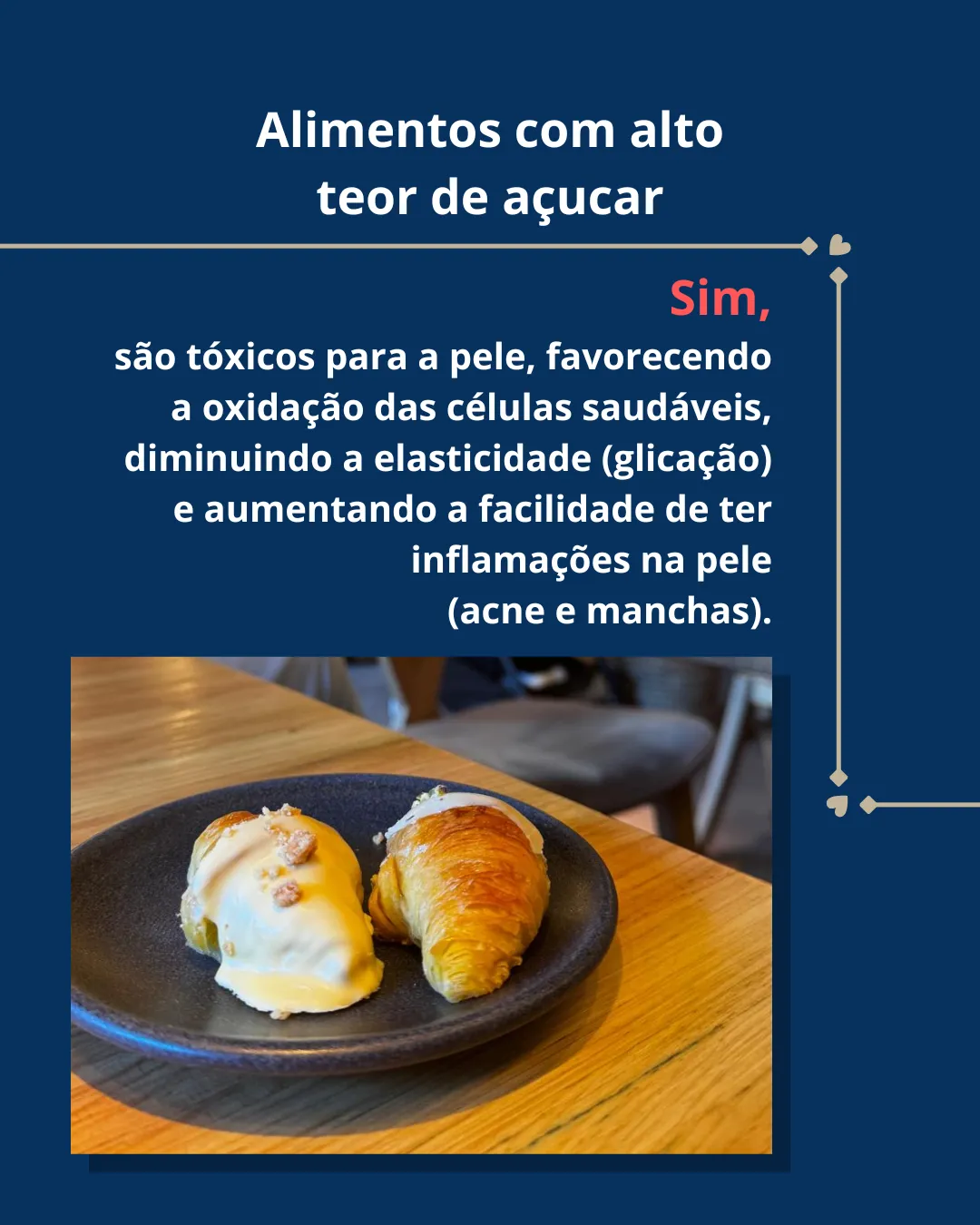 Açúcar: o excesso mantido no tempo favorece a glicação e a perda de elasticidade da pele
