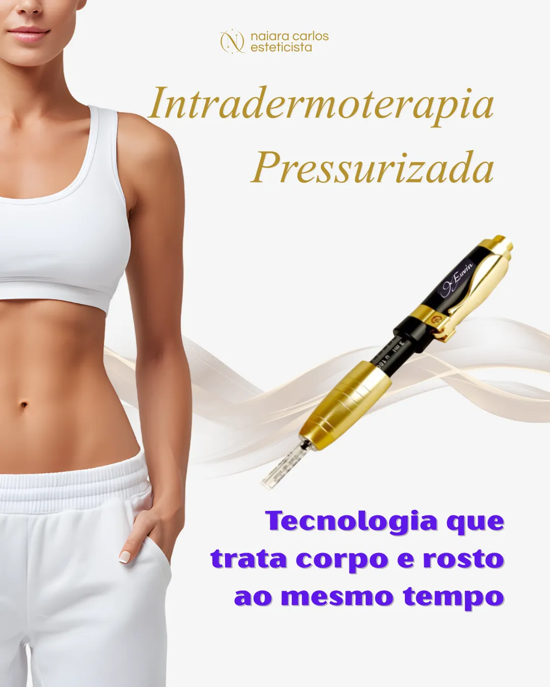 Intradermoterapia pressurizada: a mesma tecnologia usada em catorze zonas diferentes, no corpo e no rosto