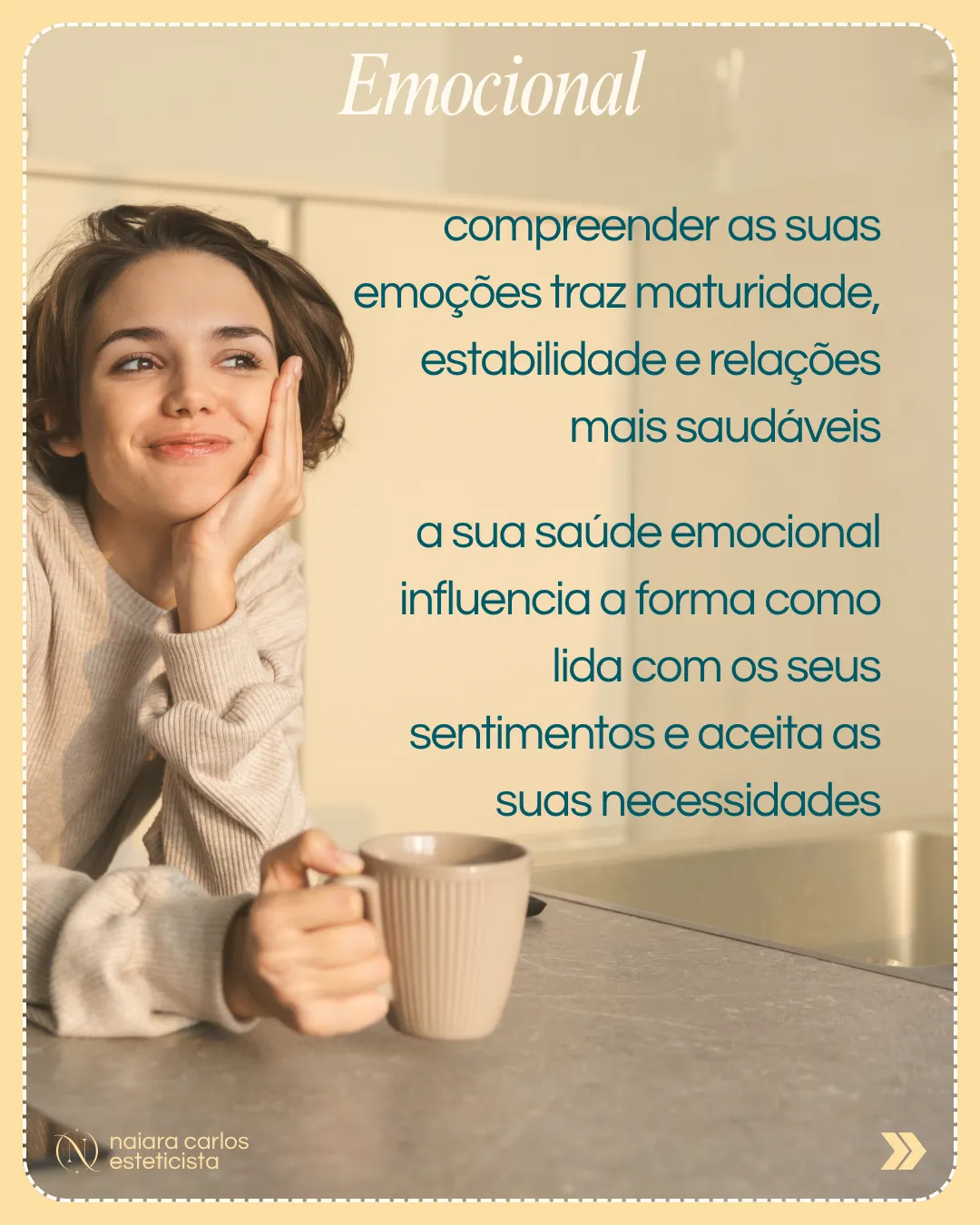Emocional: compreender as emoções traz maturidade, estabilidade e relações mais saudáveis